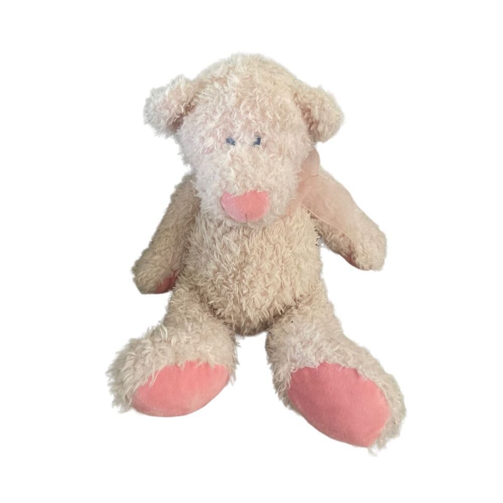 Pink Plush Teddy Bear Stuffed Animal Pastel Kids Anniversary Valentines Day Love